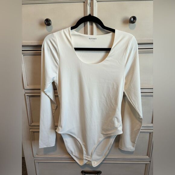 Old Navy Tops - OLD NAVY Bodysuit Cream Color Size Medium